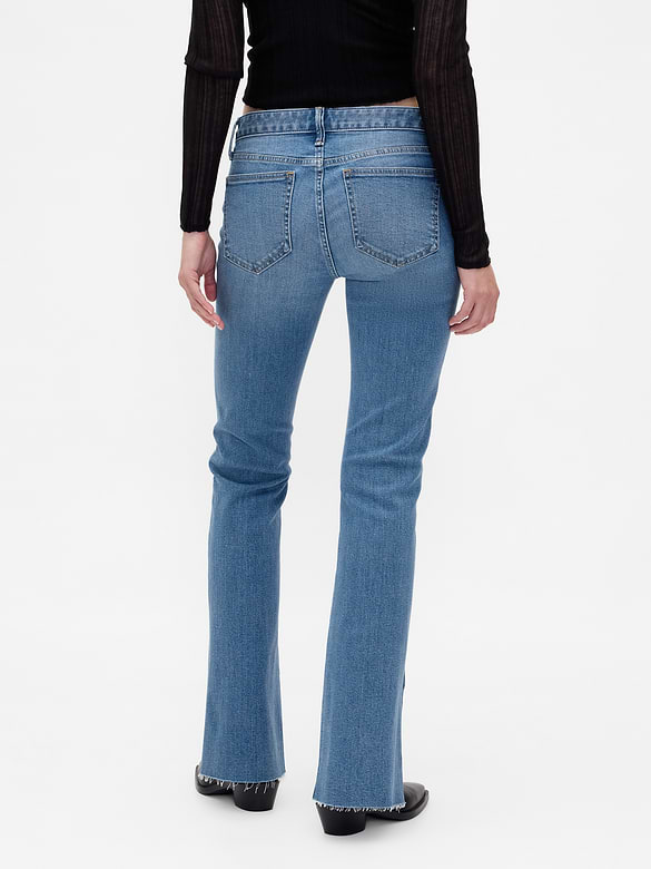 Low Rise Long & Lean Split-Hem Jeans