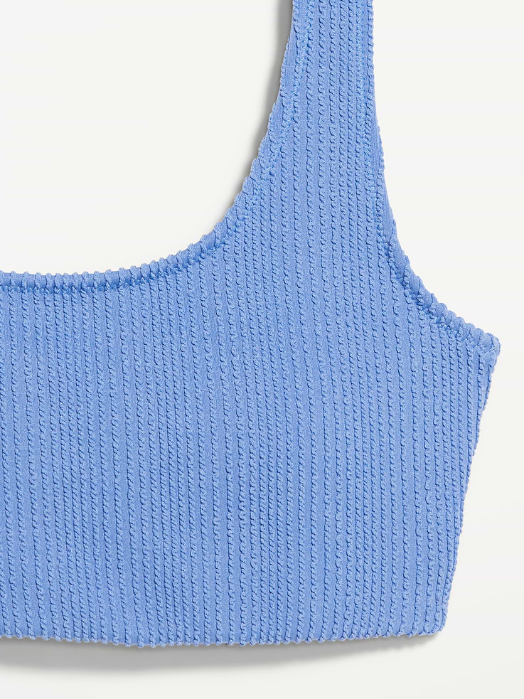 Image number 4 showing, Ribbed Scoop-Neck Swim Top