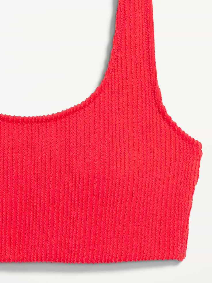 Image number 4 showing, Ribbed Scoop-Neck Swim Top