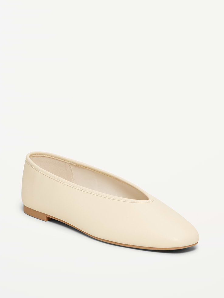 Image number 1 showing, V-Cut Ballet Flats