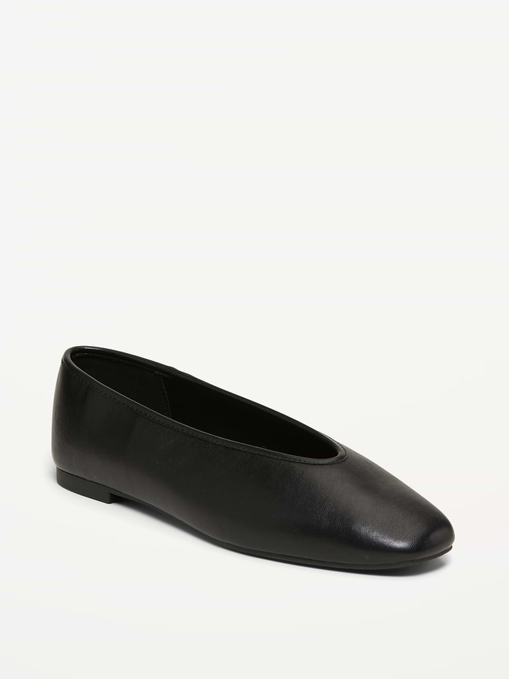 Image number 1 showing, V-Cut Ballet Flats