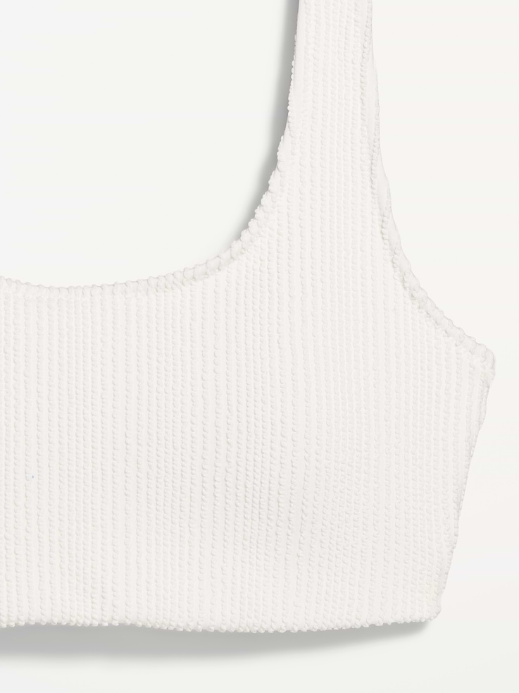 Image number 4 showing, Ribbed Scoop-Neck Swim Top