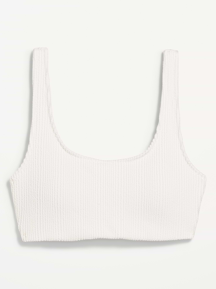 Image number 9 showing, Ribbed Scoop-Neck Swim Top