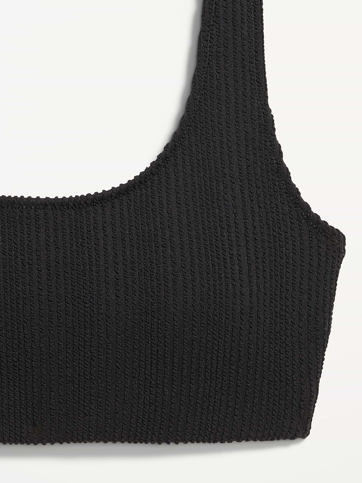 Image number 4 showing, Ribbed Scoop-Neck Swim Top