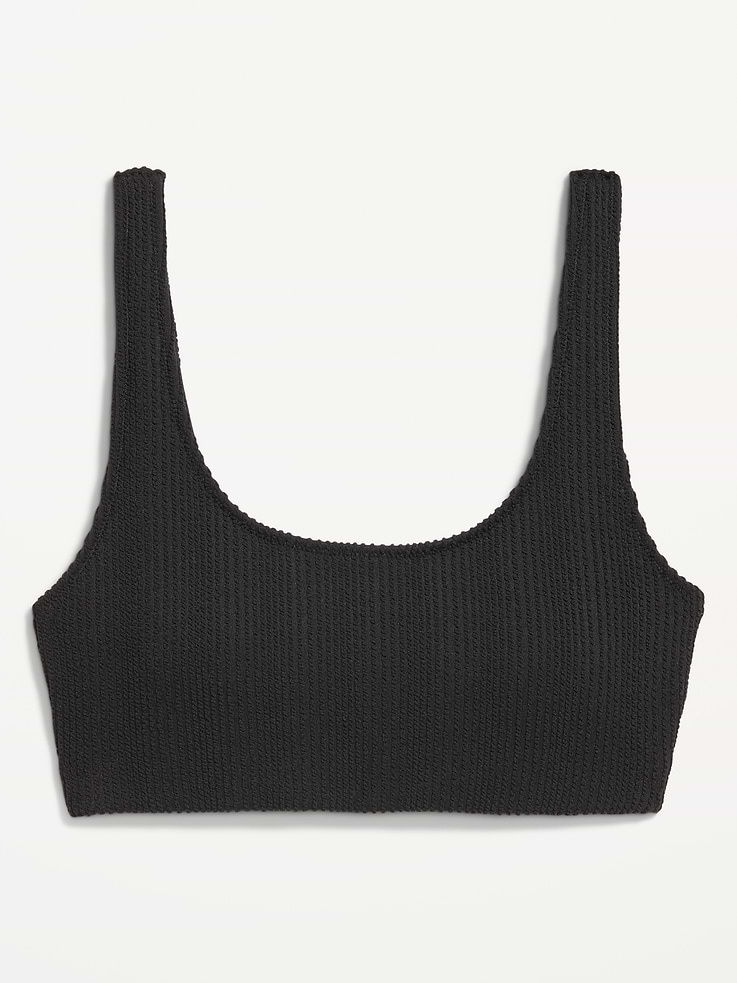 Image number 9 showing, Ribbed Scoop-Neck Swim Top