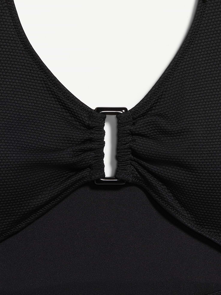 Image number 9 showing, Textured One-Piece Cut-Out Swimsuit