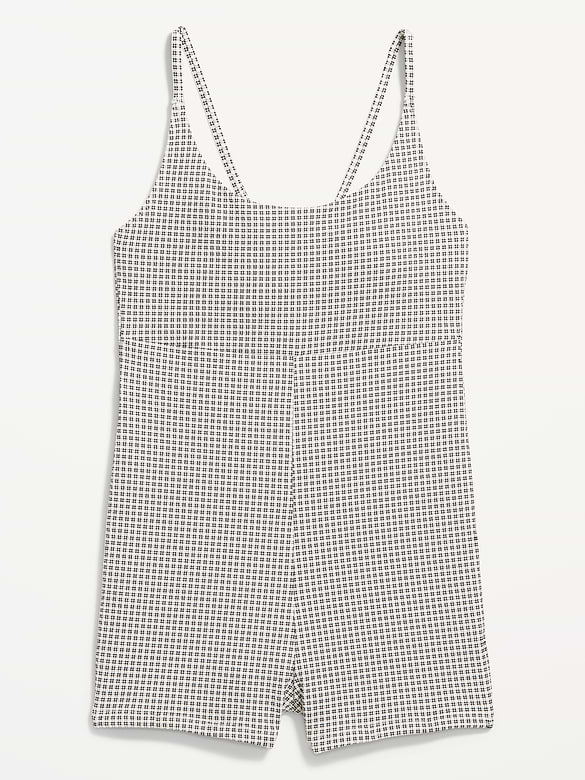 Textured Swim Romper -- 2.5-inch inseam