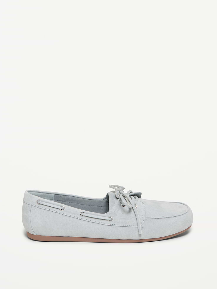Image number 4 showing, Faux-Suede Boat Shoes for Women