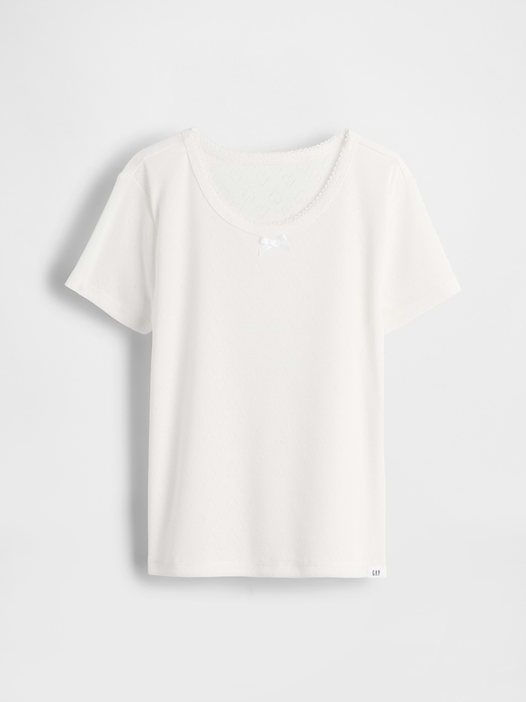 Kids Recycled Pointelle PJ T-Shirt
