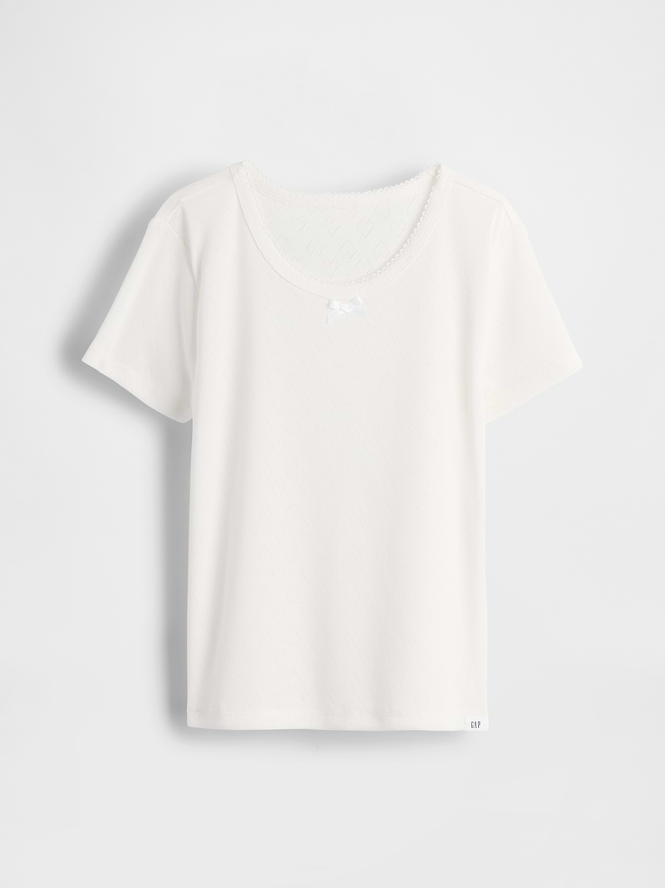 Image number 2 showing, Kids Recycled Pointelle PJ T-Shirt
