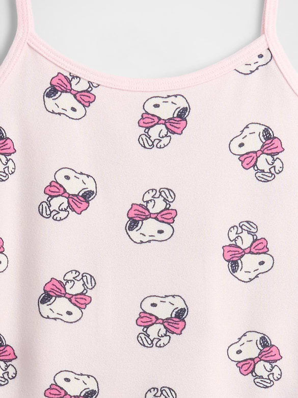 Kids Snoopy Recycled Tank PJ Set