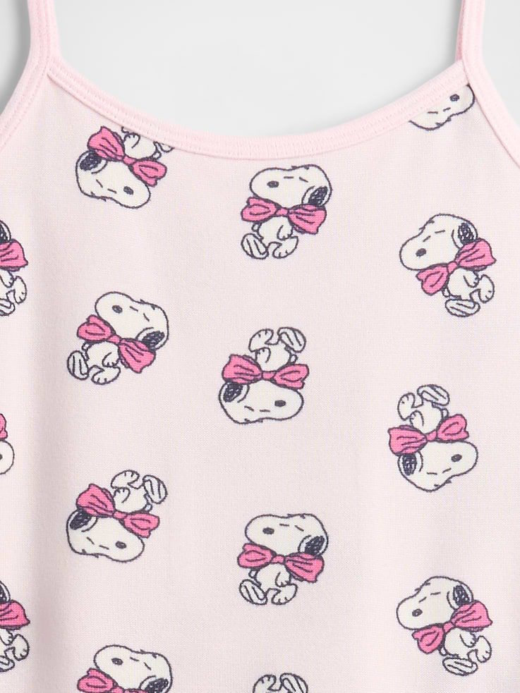 Image number 4 showing, Kids Snoopy Recycled Tank PJ Set