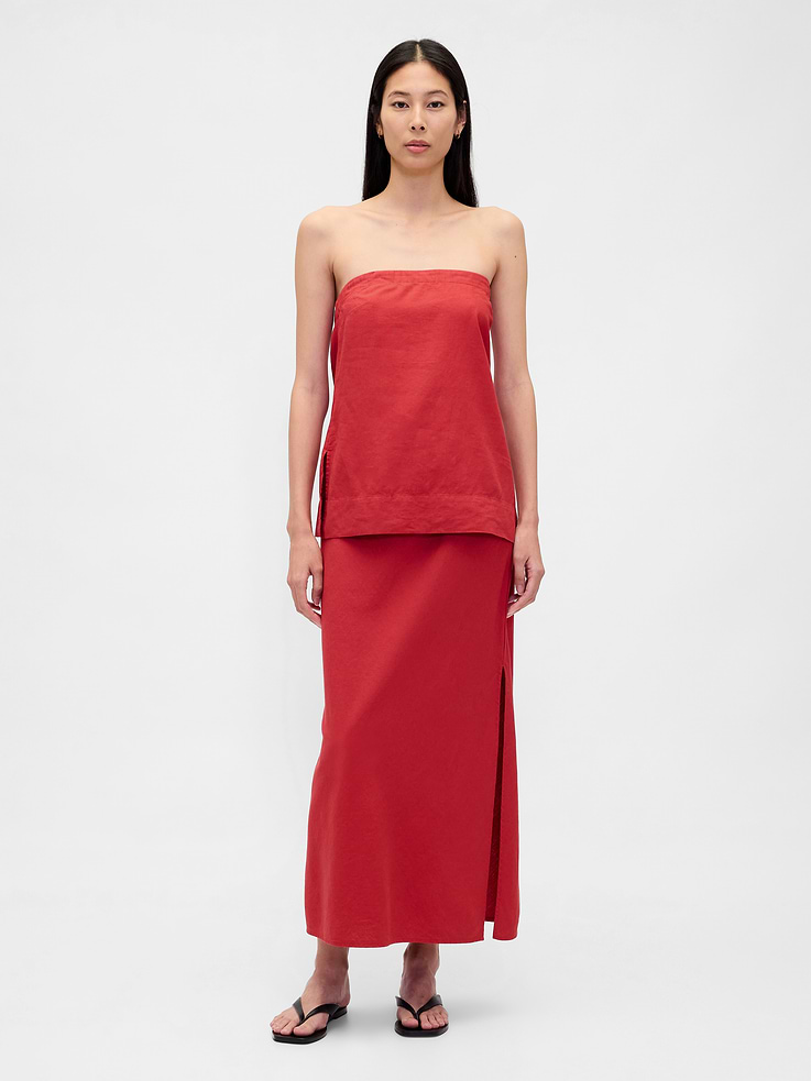 Image number 2 showing, Linen-Blend Cami