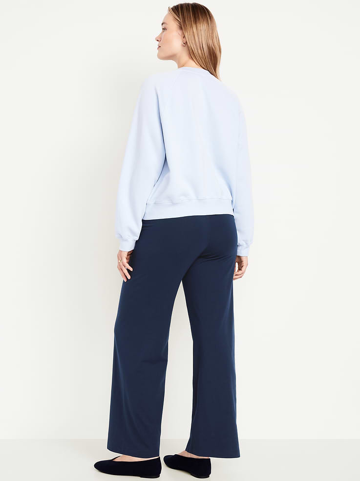Image number 6 showing, High-Waisted Fashion Wide-Leg Leggings
