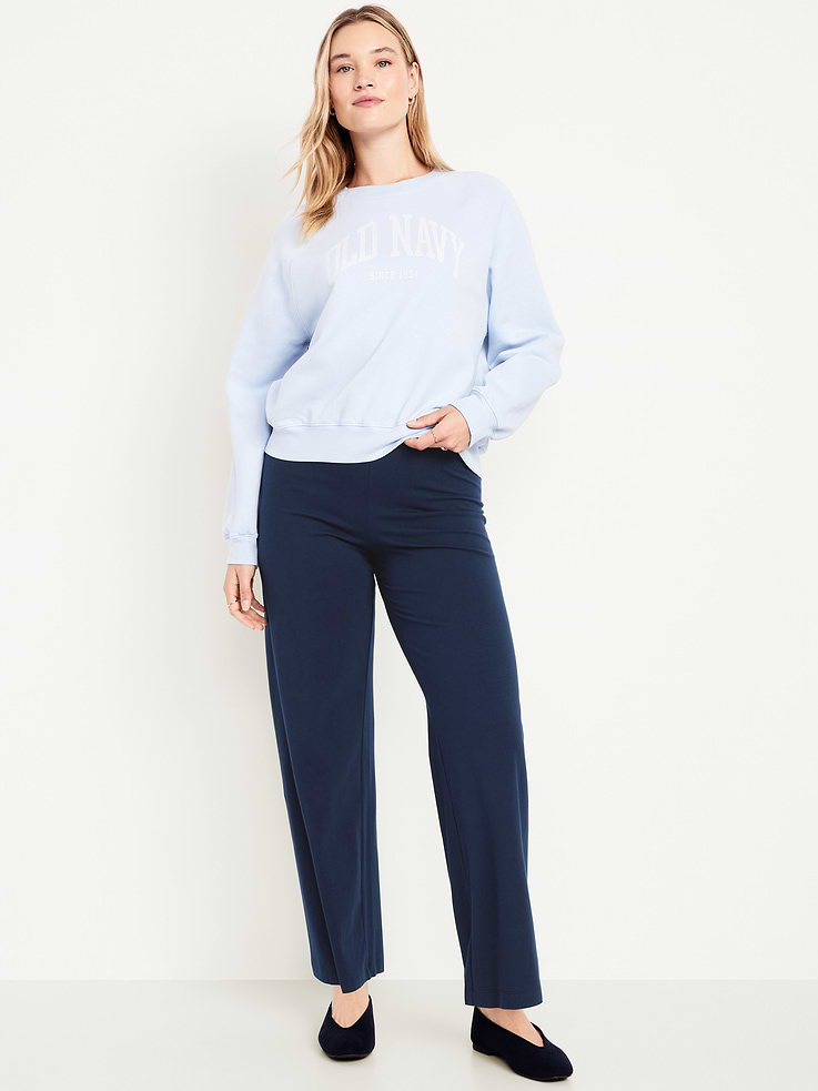 Image number 5 showing, High-Waisted Fashion Wide-Leg Leggings