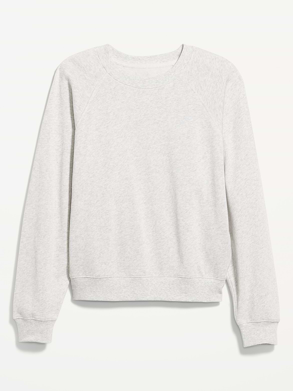 Chandail en coton ouaté surdimensionné à manches raglan