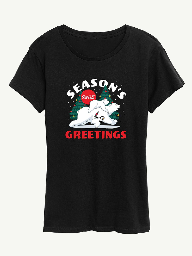Image number 1 showing, Coca Cola  Polar Bears Short Sleeve Graphic Tee
