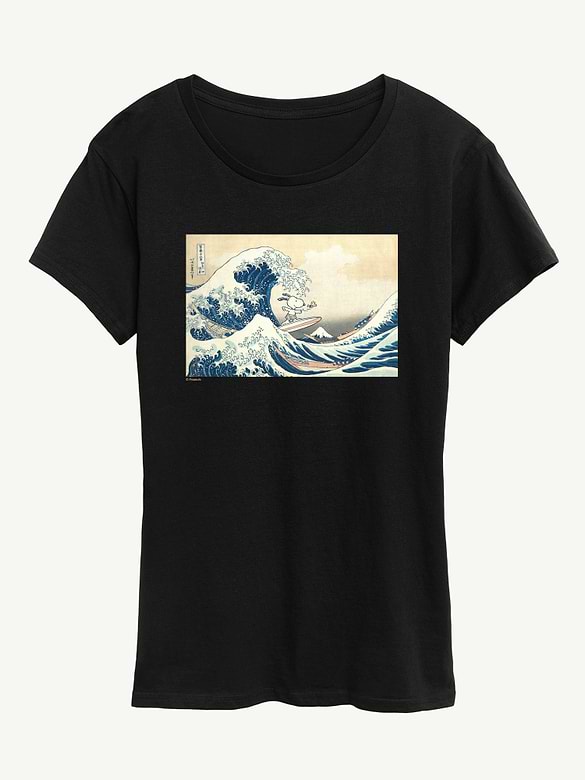 Snoopy Great Wave Short Sleeve Graphic Tee
