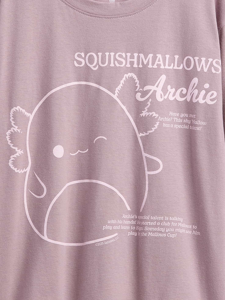 Image 4 of 4, Kids Squishmallow Oversized Graphic T-Shirt
