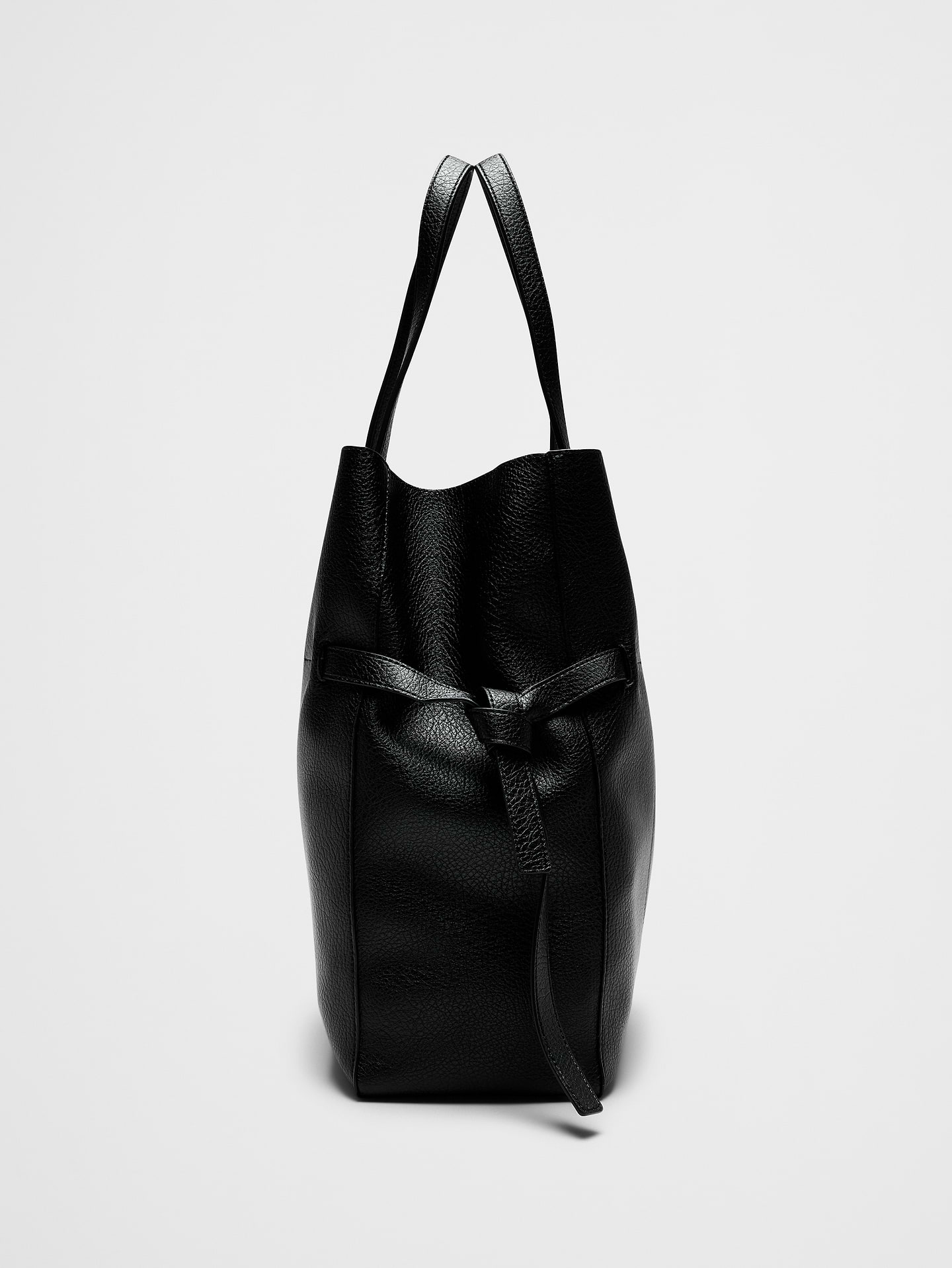 Image number 4 showing, Vegan Leather Tie-Side Tote