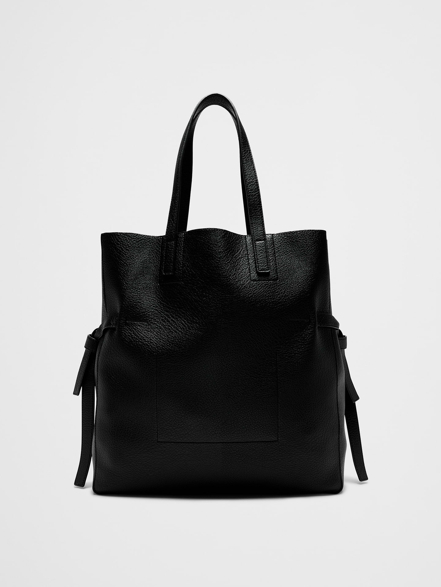Image number 5 showing, Vegan Leather Tie-Side Tote