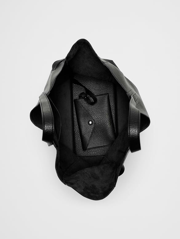 Vegan Leather Tie-Side Tote
