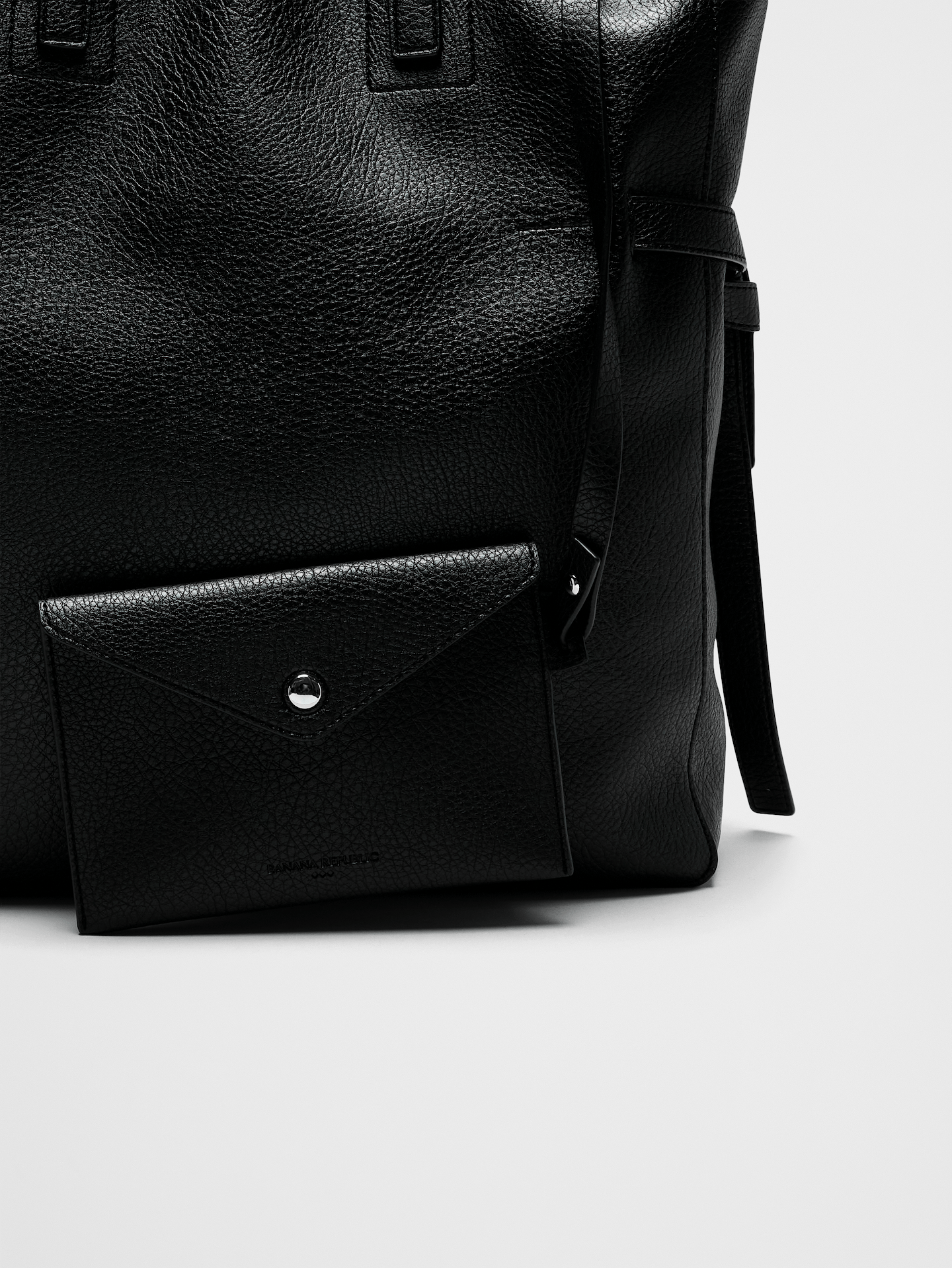 Image number 7 showing, Vegan Leather Tie-Side Tote