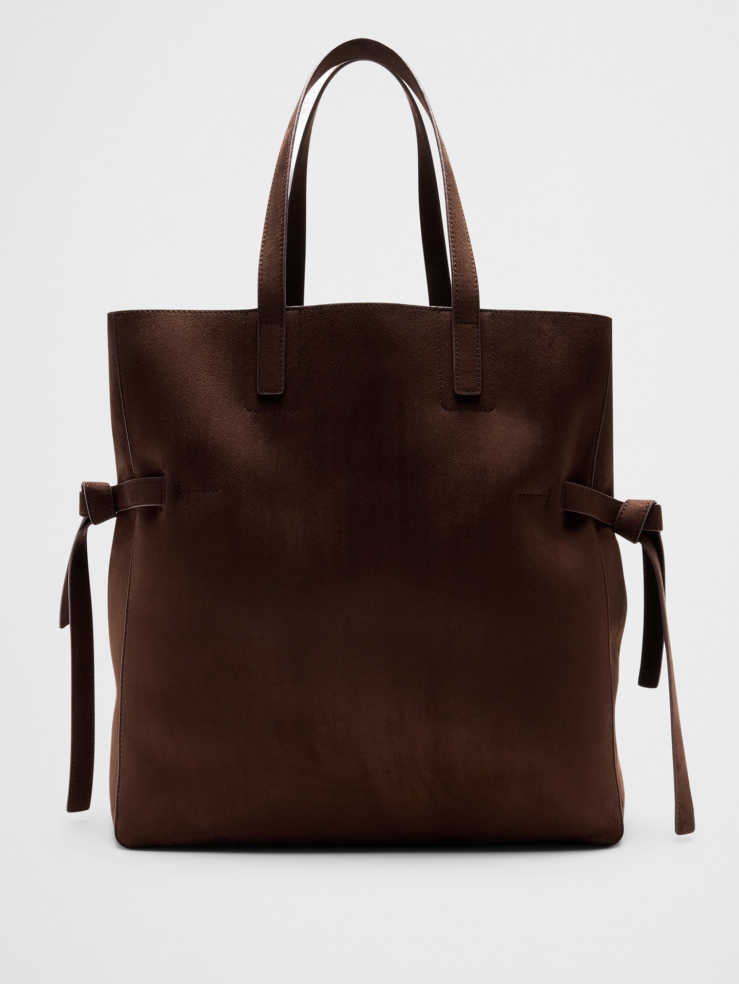 Image number 1 showing, Vegan Leather Tie-Side Tote