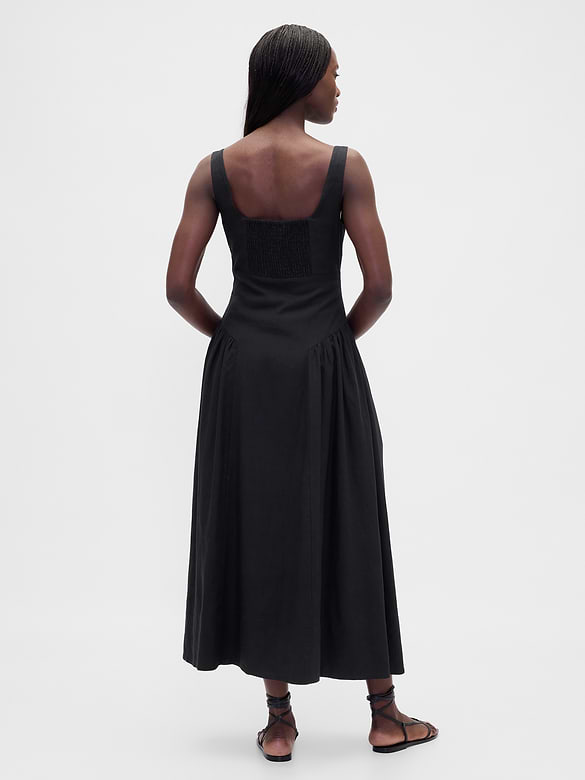 Shirred Maxi Dress