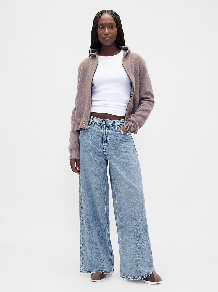 Image number 1 showing, Mid Rise UltraSoft Baggy Jeans