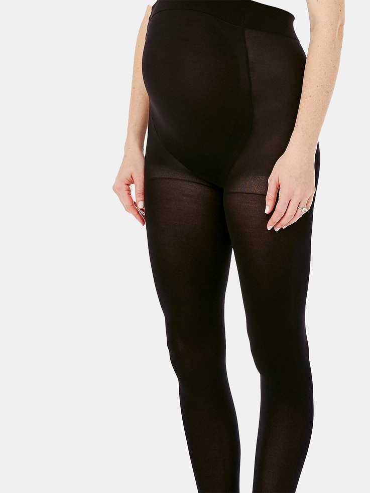 Image 2 of 2, Ingrid and Isabel 2 Pack Opaque Maternity Tight