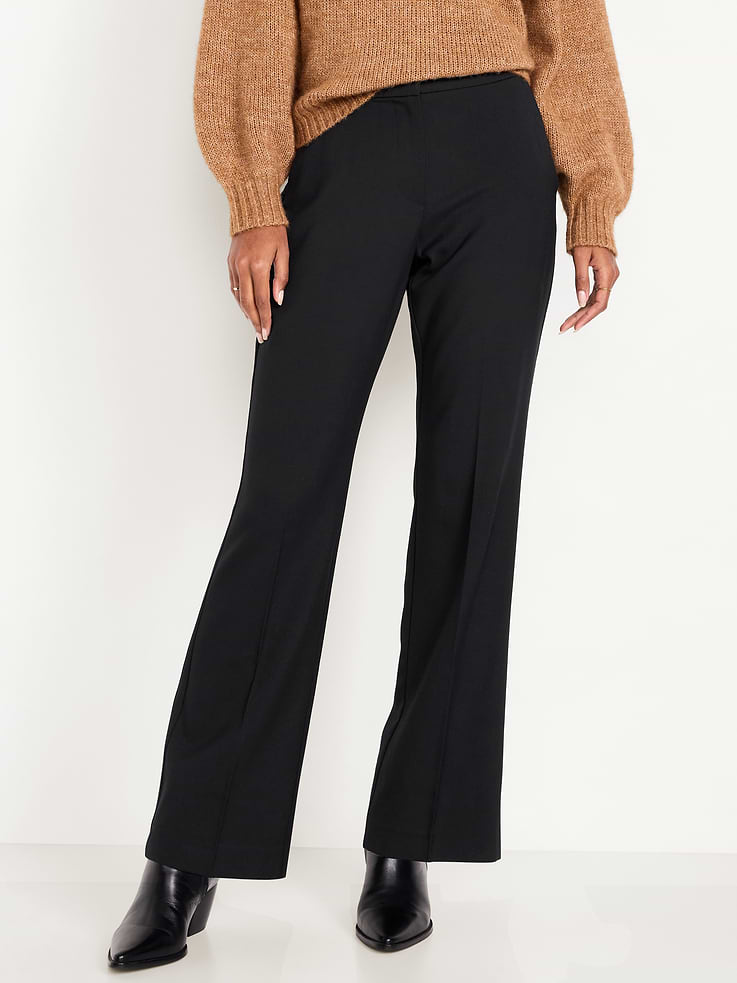 L'image numéro 2 présente Pantalon Taylor semi-évasé à taille basse moyenne