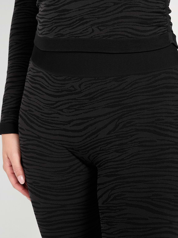 High-Waisted Seamless Jacquard Leggings