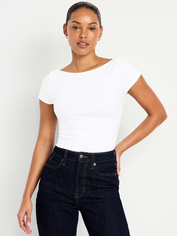 Image number 1 showing, Snug Boatneck T-Shirt
