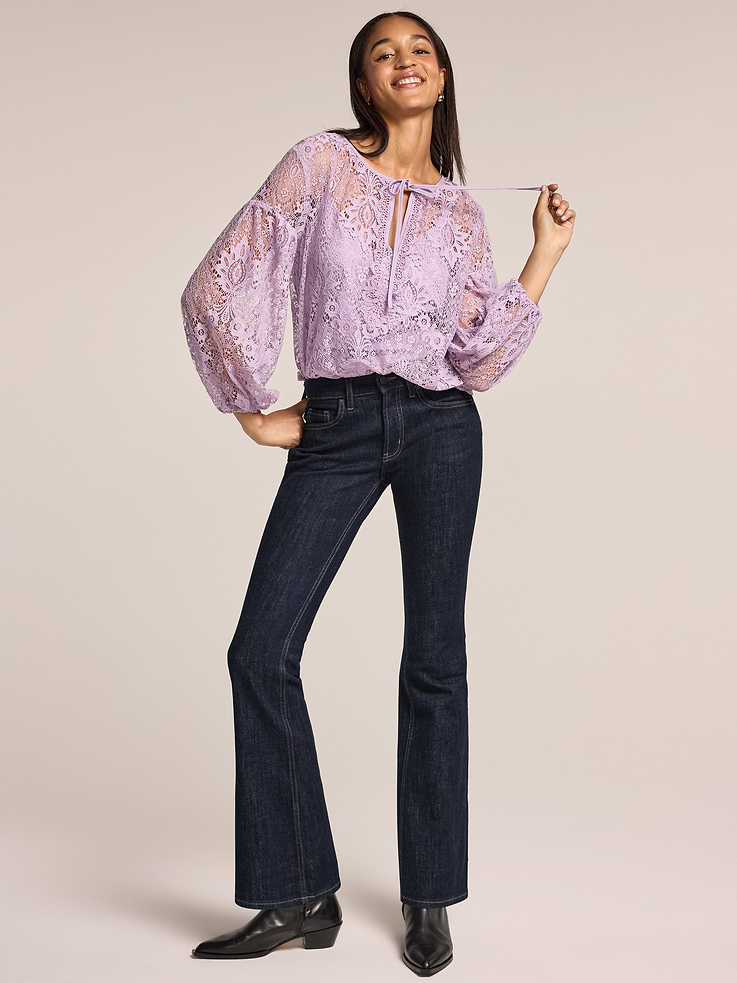Image number 1 showing, Old Navy x Anna Sui Slim Boot Cut Jeans
