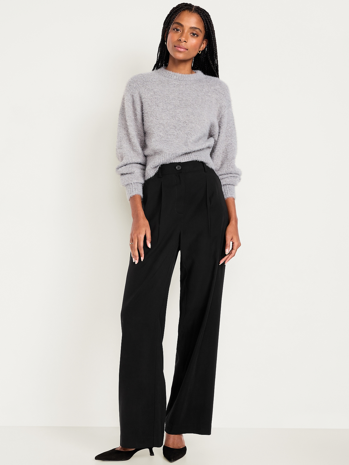 Extra High-Waisted Drapey Trouser Super Wide-Leg Pants | Old Navy