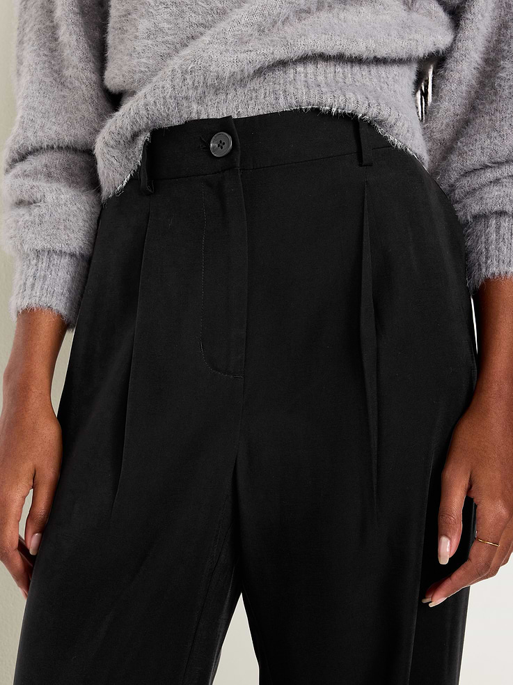 Image number 4 showing, Extra High-Waisted Drapey Trouser Super Wide-Leg Pants