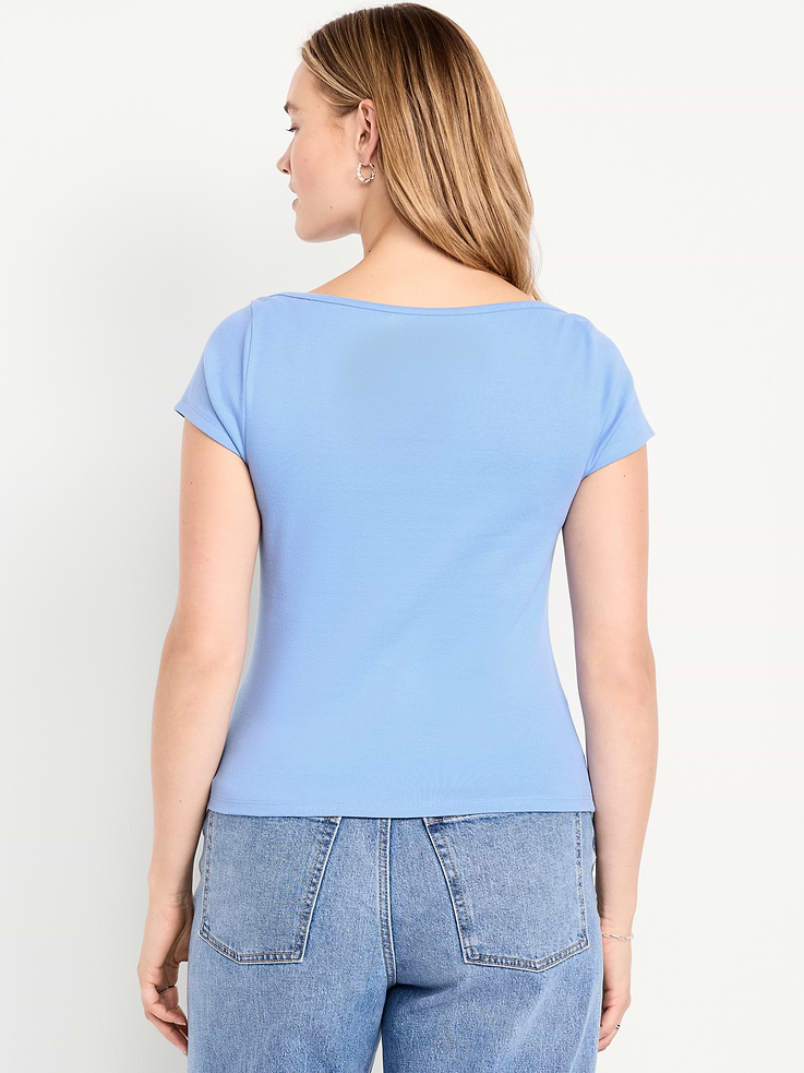Image number 7 showing, Snug Boatneck T-Shirt