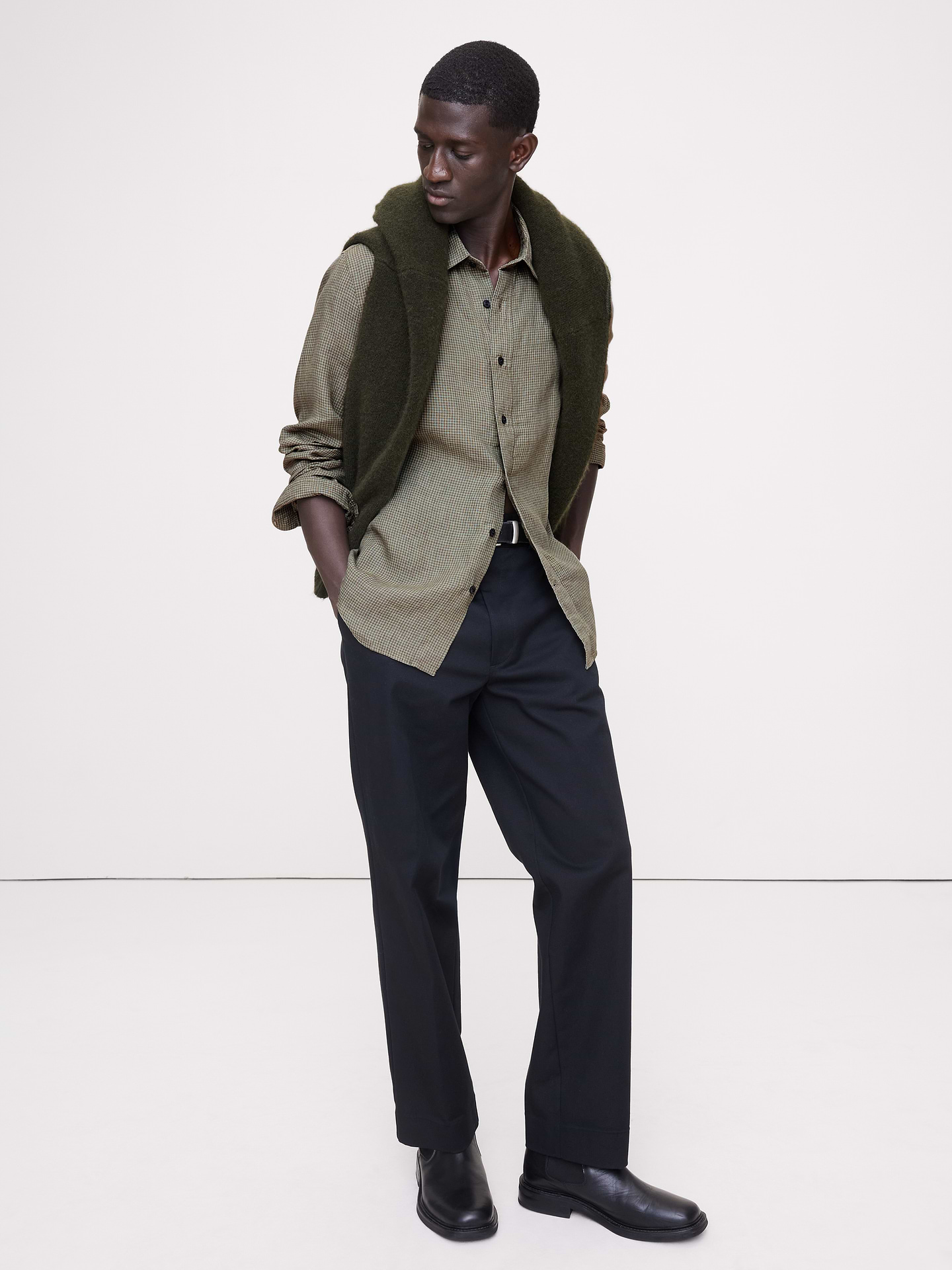 Image number 1 showing, Standard-Fit Linen Shirt