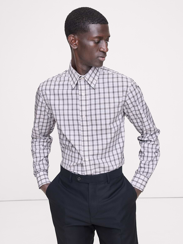 Slim-Fit Wrinkle-Resistant Dress Shirt
