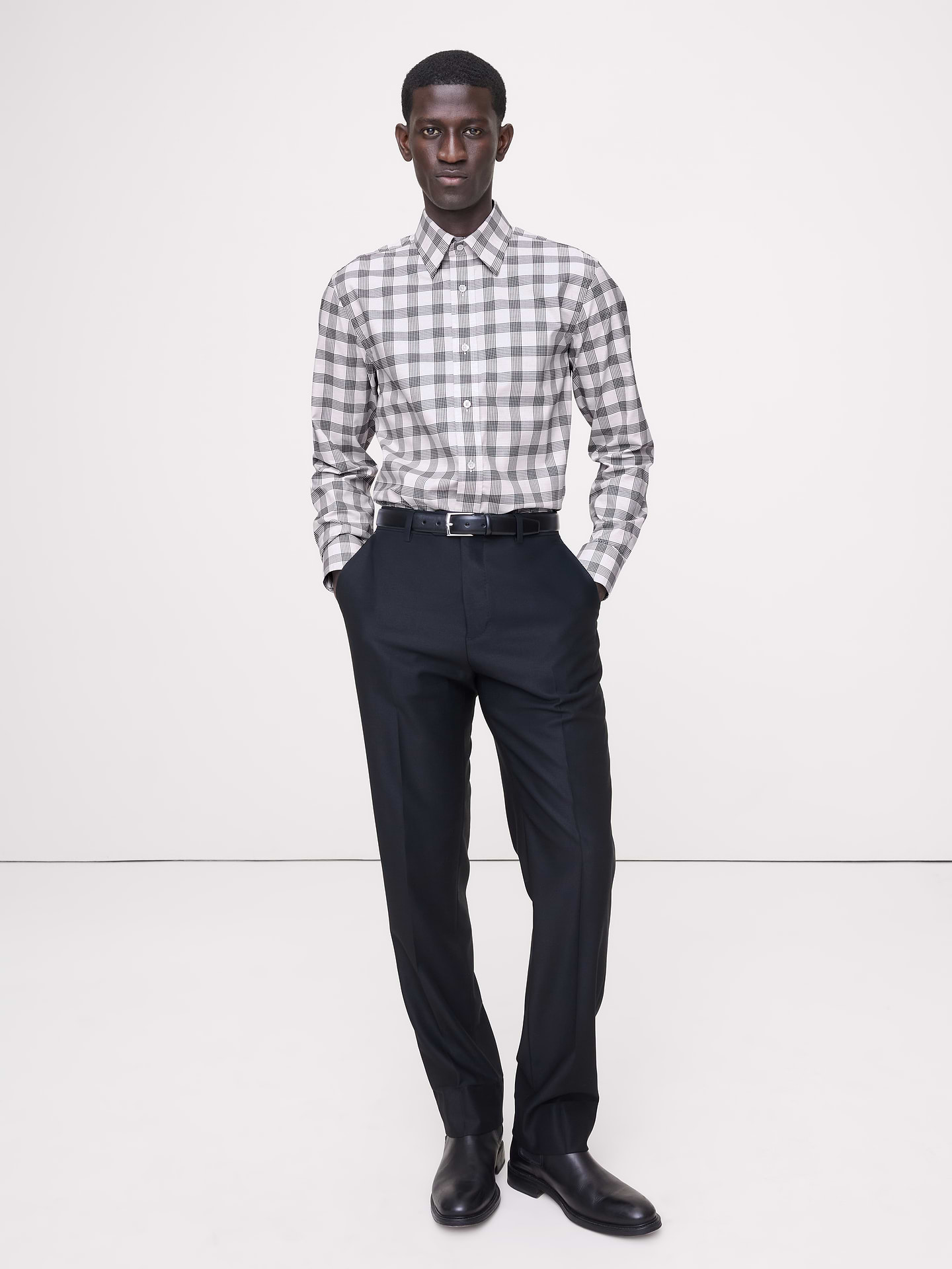 Image number 1 showing, Slim-Fit Wrinkle-Resistant Dress Shirt