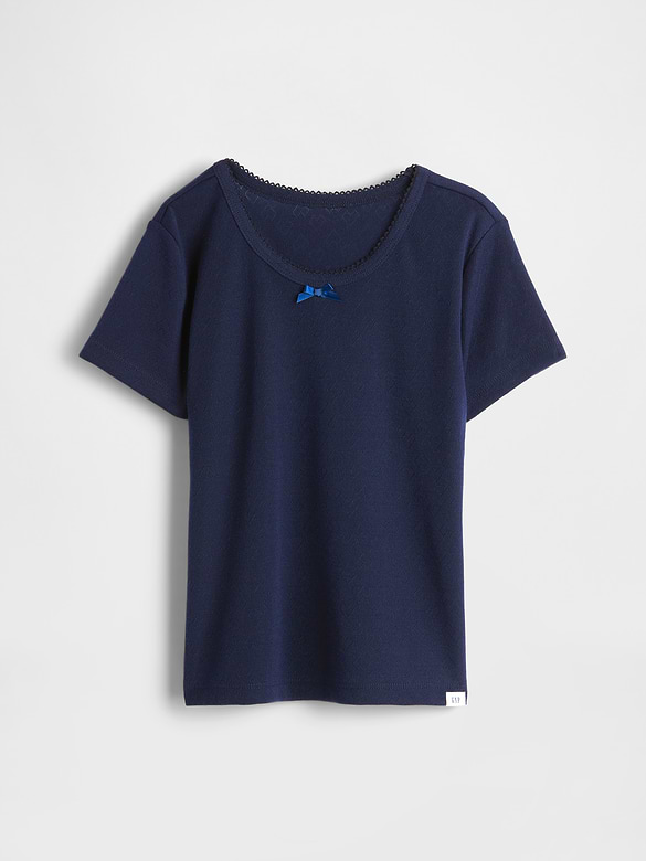 Kids Recycled Pointelle PJ T-Shirt