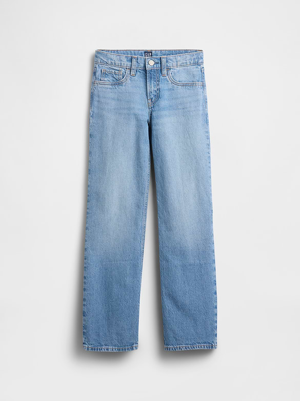 Kids Low Rise Relaxed Straight Jeans