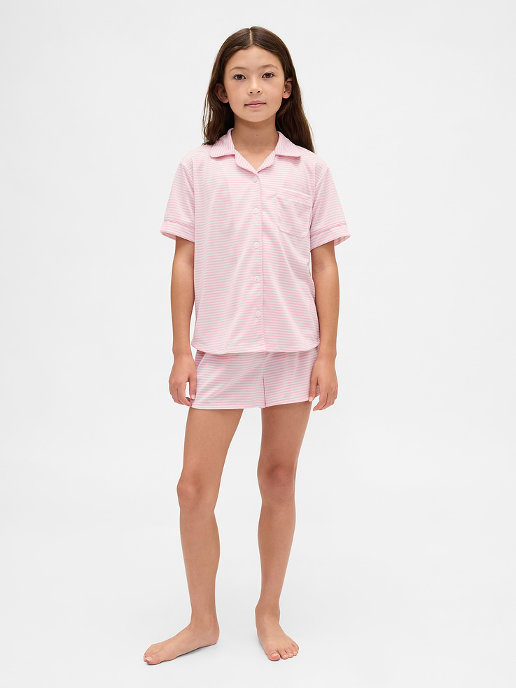 Image number 1 showing, Kids Recycled PJ Short Set