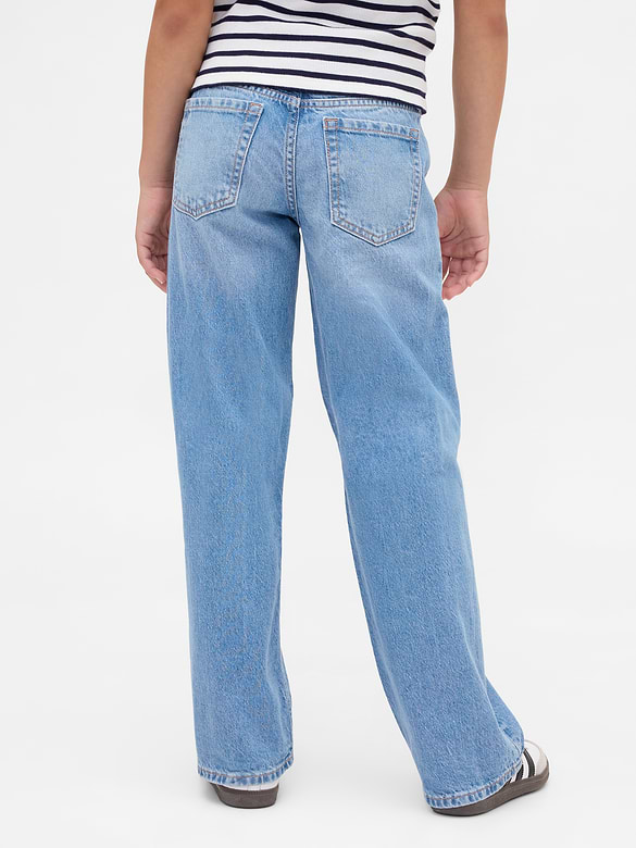 Kids Low Rise Relaxed Straight Jeans