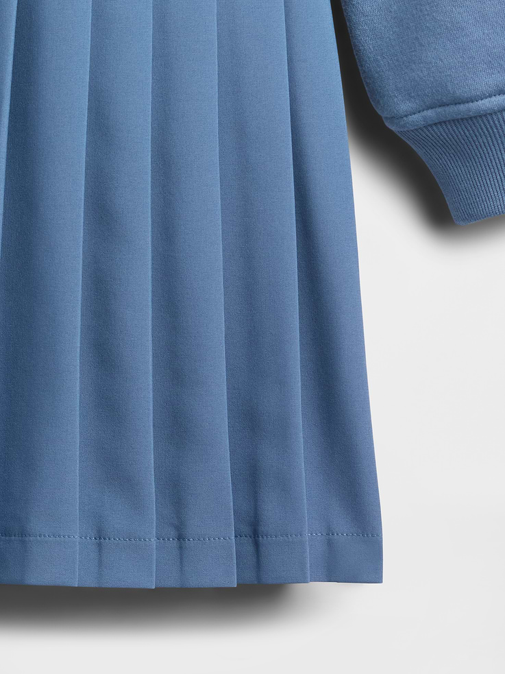 Image 4 of 4, Kids VintageSoft Pleated Sweatshirt Dress