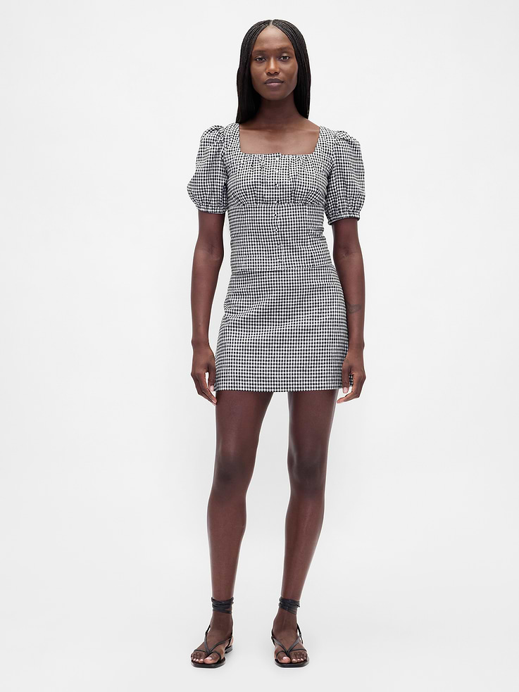 Image number 2 showing, Linen-Blend Puff-Sleeve Crop Corset Top
