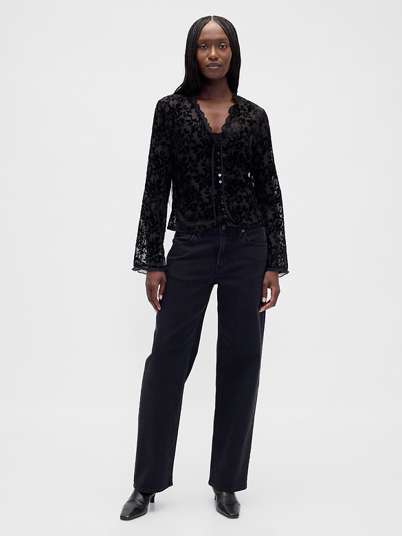 Burnout Velvet Shirt