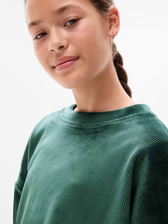 Athleta Girl Cozy Rib Crewneck