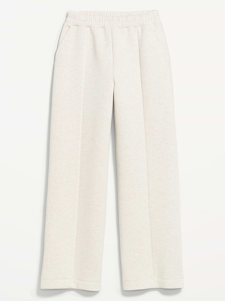 Image number 9 showing, High-Waisted Bounce Fleece Wide-Leg Sweatpants